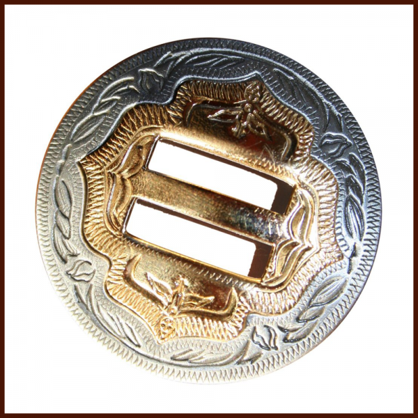 Messing Concho antik Silber/Gold - Ziernieten